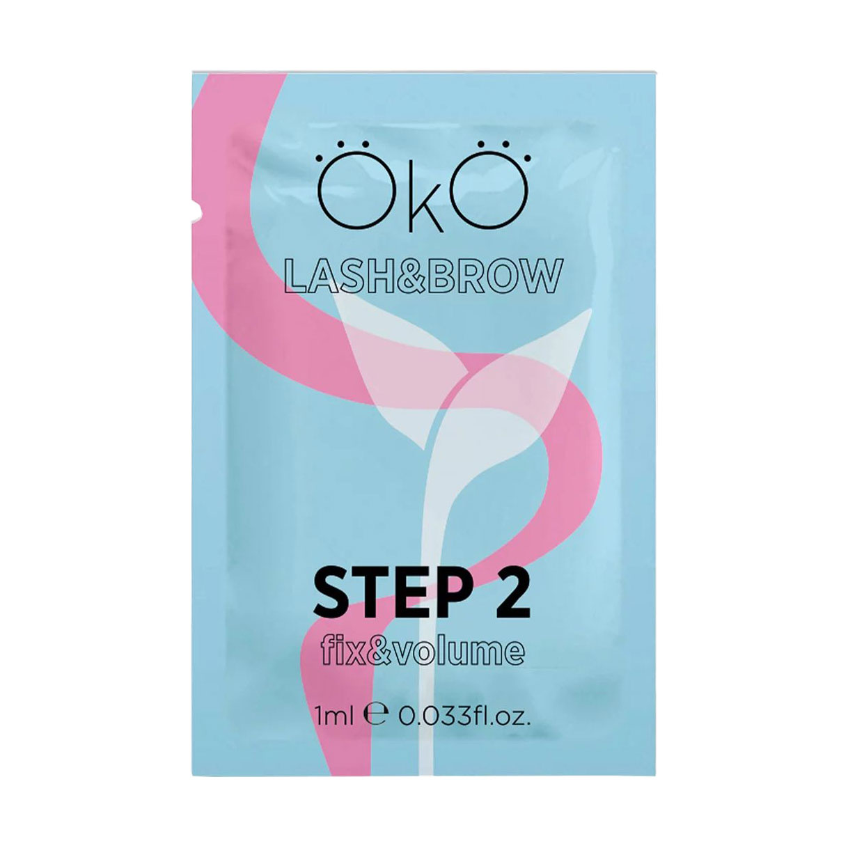 Засіб для ламінування вій та брів OkO Lash &amp; Brow Step 2 Fix &amp; Volume, 1 мл (саше)